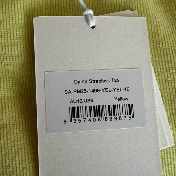 Peppermayo Yellow Floral Tube Top - Picture 3 of 3